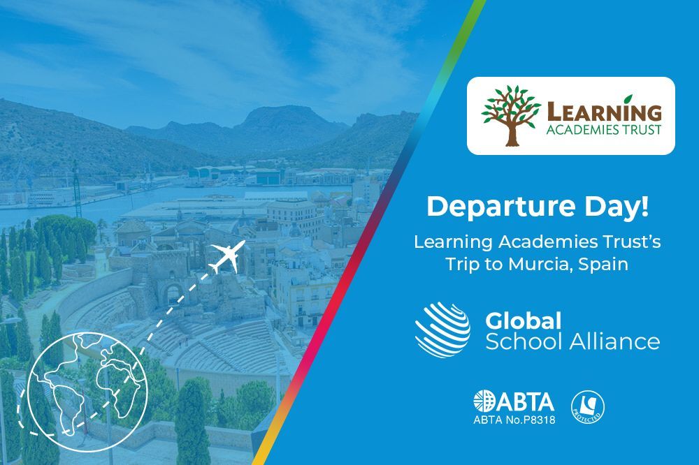 GSchoolAlliance's tweet photo. 🇪🇸✈️ It's departure day for @learningatuk!
Excitement is in the air as 30 enthusiastic students from across the trust embark on an incredible journey to visit their partner school in Murcia, Spain.
#StudentTrip #SisterSchoolPartnership #CulturalExchange https://t.co/HGUfsjWx5h