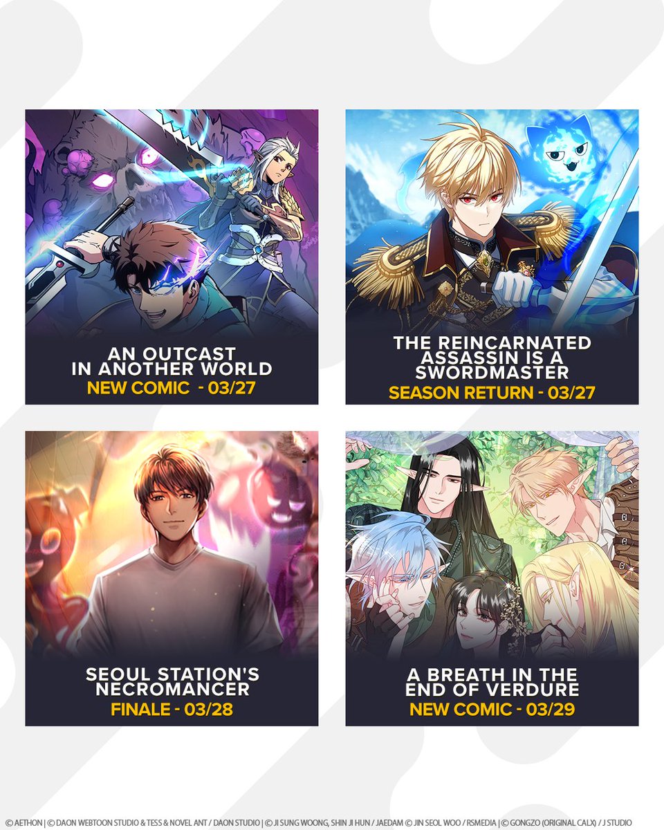 🚨 New stories just dropped on Tapas 🚨 

From thrilling adventures to heart-melting romance, this week’s lineup is stacked. 📚✨ Which one are you binging first? 👀🔥 Peep the full list on our IG!