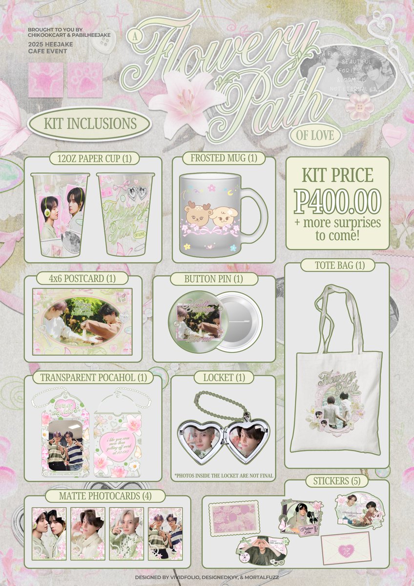 chikookcart's tweet photo. ✿... heeseung and jake are excited to be with you in this flowery path of love ...ꫂ ၴႅၴ

...✿ A Flowery Path of Love : Kit Inclusions ꫂ ၴႅၴ  

🍀 May 25, 2025 
🩷 Yeoubi Cafe, Dapitan 

...✿ more details soon ꫂ ၴႅၴ

#AFloweryPathofLove #HeeJakeCSE https://t.co/n9tV7I0amV