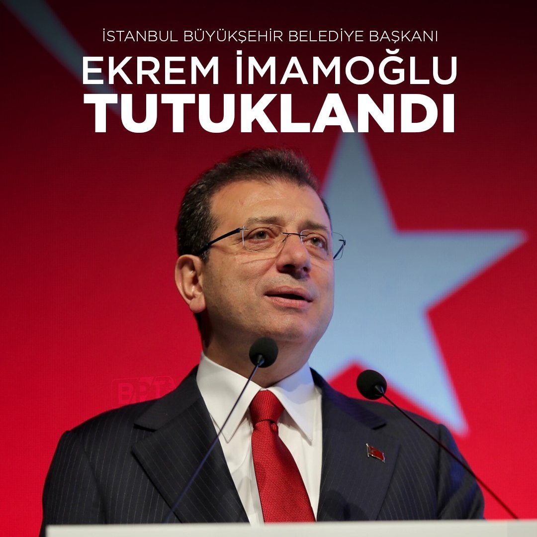 MÜJDEEEE

EKREM İMAMOĞLU TUTUKLANDI