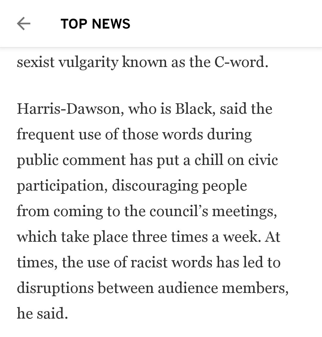 jengoodie's tweet photo. It is definitely the language that has put a chill on civic participation, not the way Council treats public comment. Meetings are held downtown during work hours, you can only comment in person, you might not get called, and the CMs mill around and ignore you during your 1 min. https://t.co/wf8bXds8SB