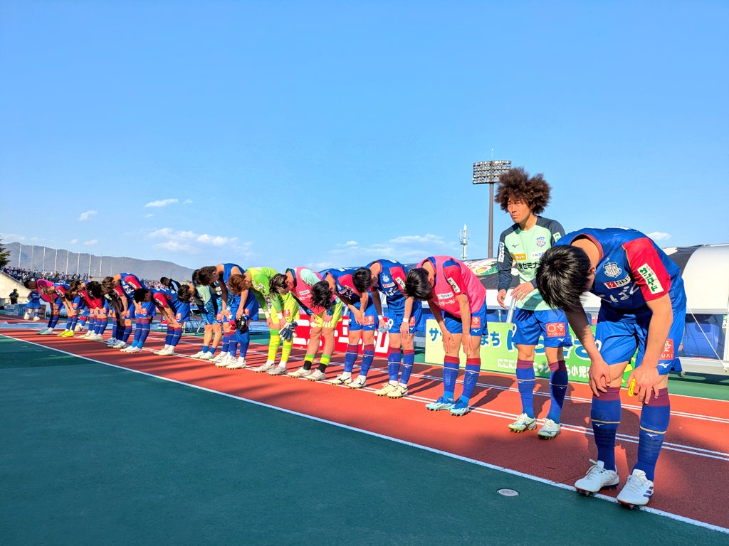 3/23 #甲府千葉

◥◣ 𝙁𝙐𝙇𝙇 𝙏𝙄𝙈𝙀◢◤
甲府1-2千葉

得点:#オウンゴール 

沢山のご声援、後押しありがとうございました🙇‍♂

#vfk #ソコヂカラ #Unite
#Ｊリーグ