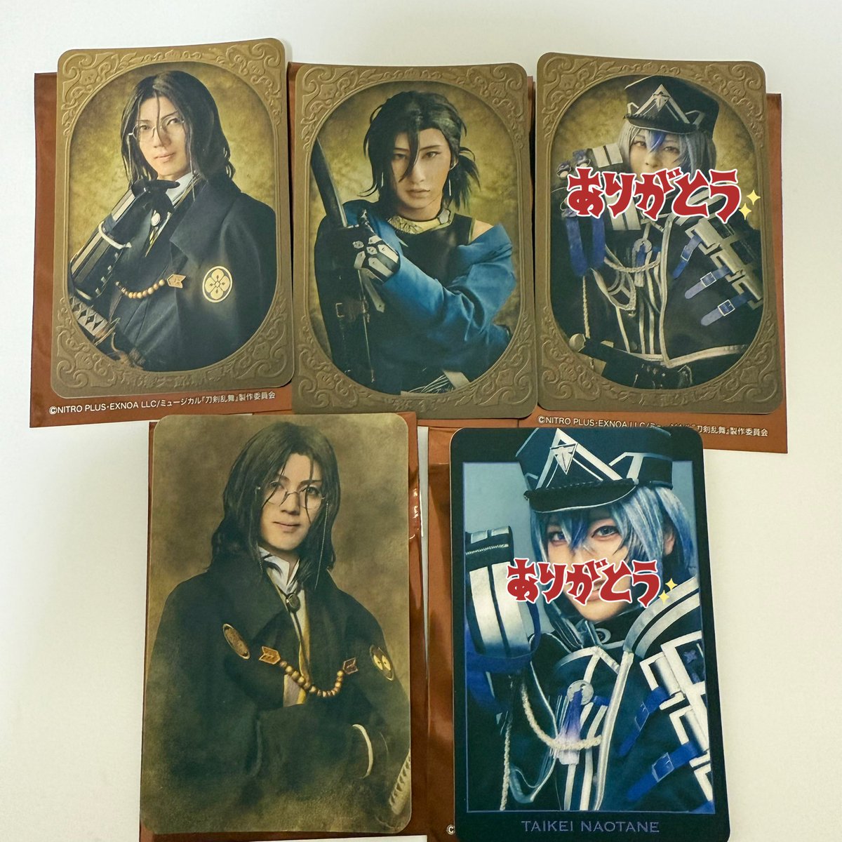 j4_mir_9's tweet photo. 【譲渡】ミュージカル刀剣乱舞 刀ミュ 坂龍飛騰 ランダムふぉとカード フィルム

譲：☆後家、☆笹貫、大慶、南海
求：定価

☆は無印より同数お迎えください
本日会場にてお手渡し希望

検索からでもお気軽にお声がけ下さい https://t.co/b0yXCexVSr
