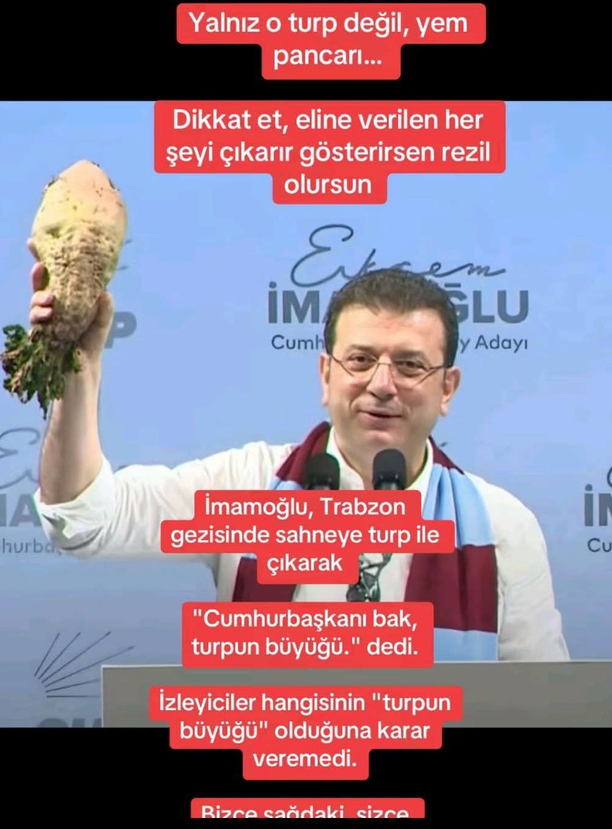 Hortumcu Ekrem #tutuklandı
Ülke bir felaketten, bir beladan daha kurtuldu. Pancarı pardon turpu elinde kaldı