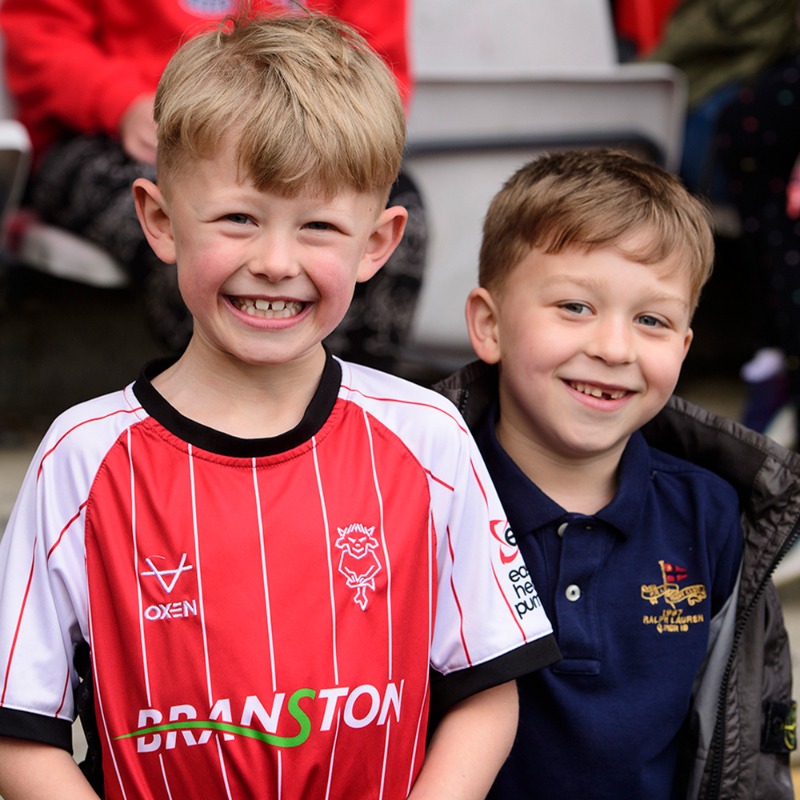 LincolnCity_FC's tweet photo. 📢 Almost 9,000 fans attended the Imps' 0-0 home draw against Exeter City.

📸 Check out our galleries from the day!