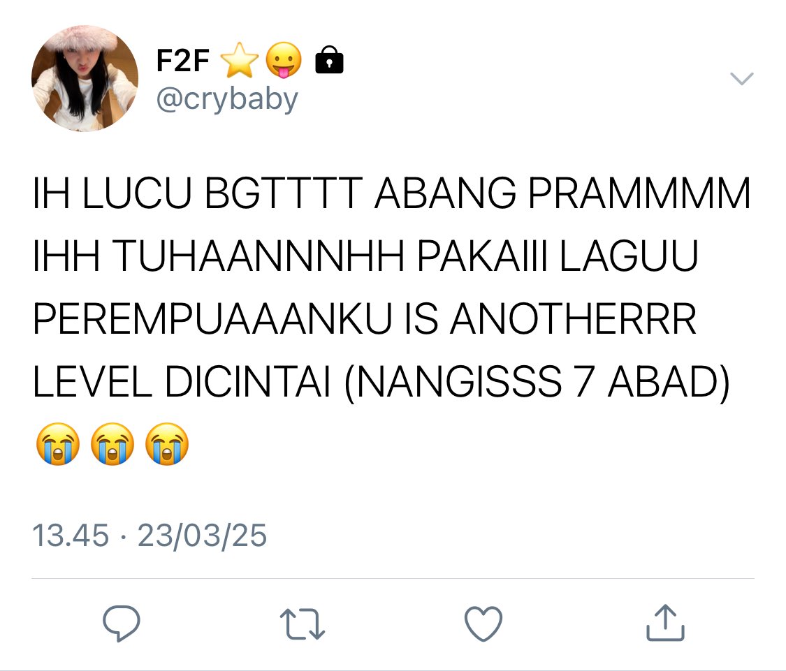perempuanku,

— an #angrybao few tweets au, part of sullen &amp; princess.