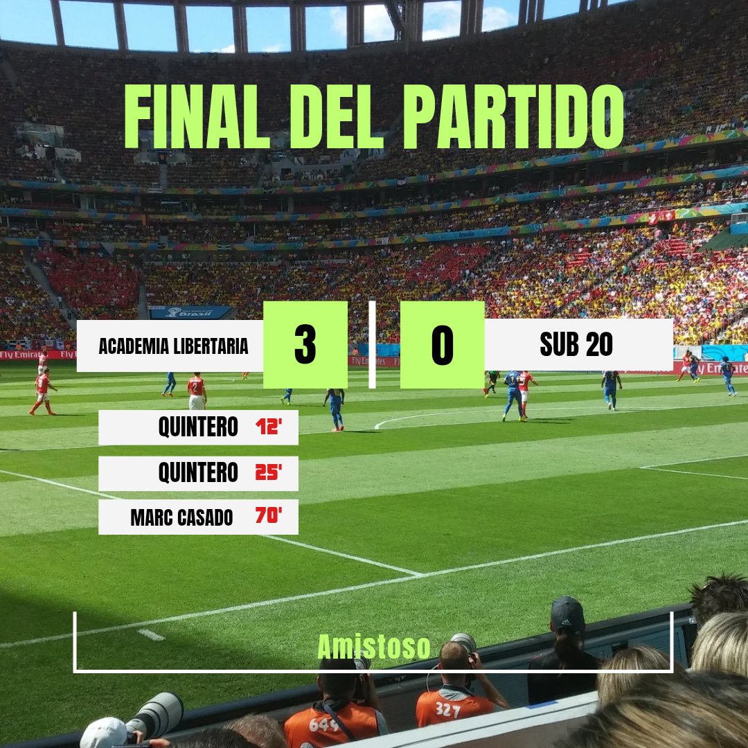 En un amistoso contra la sub 20, el equipo del primer equipo golea 3-0 con doblete de Quintero y gol de Marc Casado.