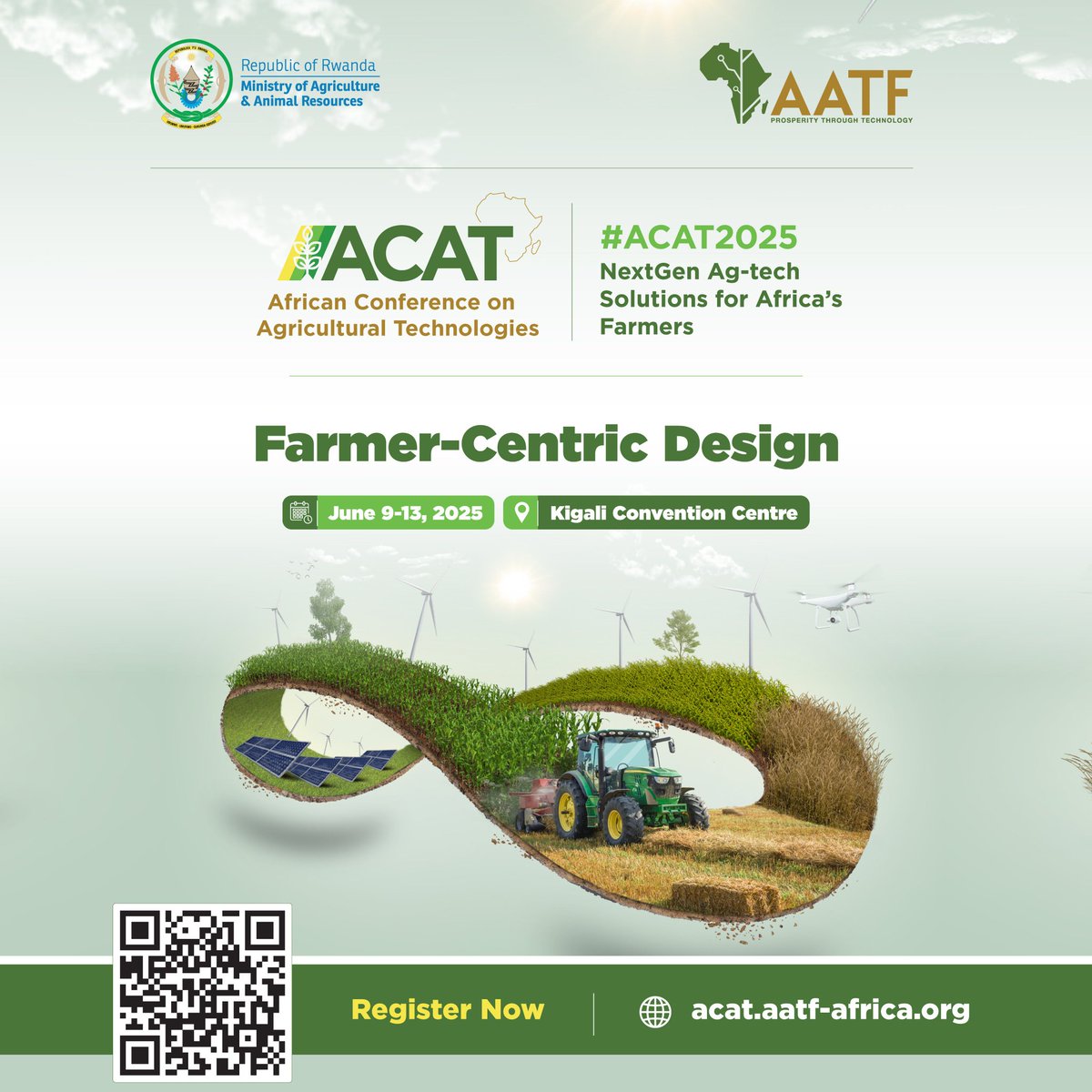 Agronomme_'s tweet photo. 🚀 The countdown to #ACAT2025 is on! Get ready for groundbreaking discussions, cutting-edge innovations, and transformative solutions shaping the future of African agriculture.
📍 Kigali, Rwanda | 🗓️ June 9-13, 2025
🔗 Register now: https://t.co/8azcy3ok9W
#ACAT2025 #NextGenAg https://t.co/oPLI5C2eAi