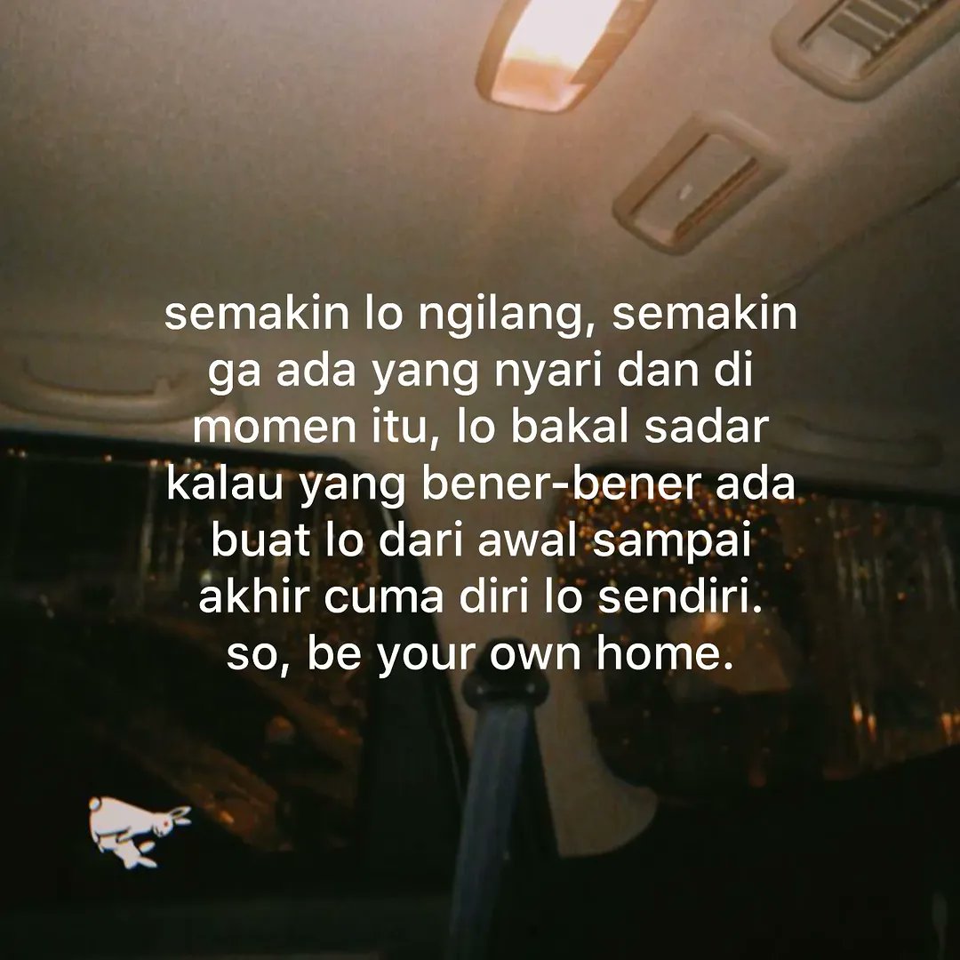 cobain deh dan rasakan sunyi nya kesendirian.