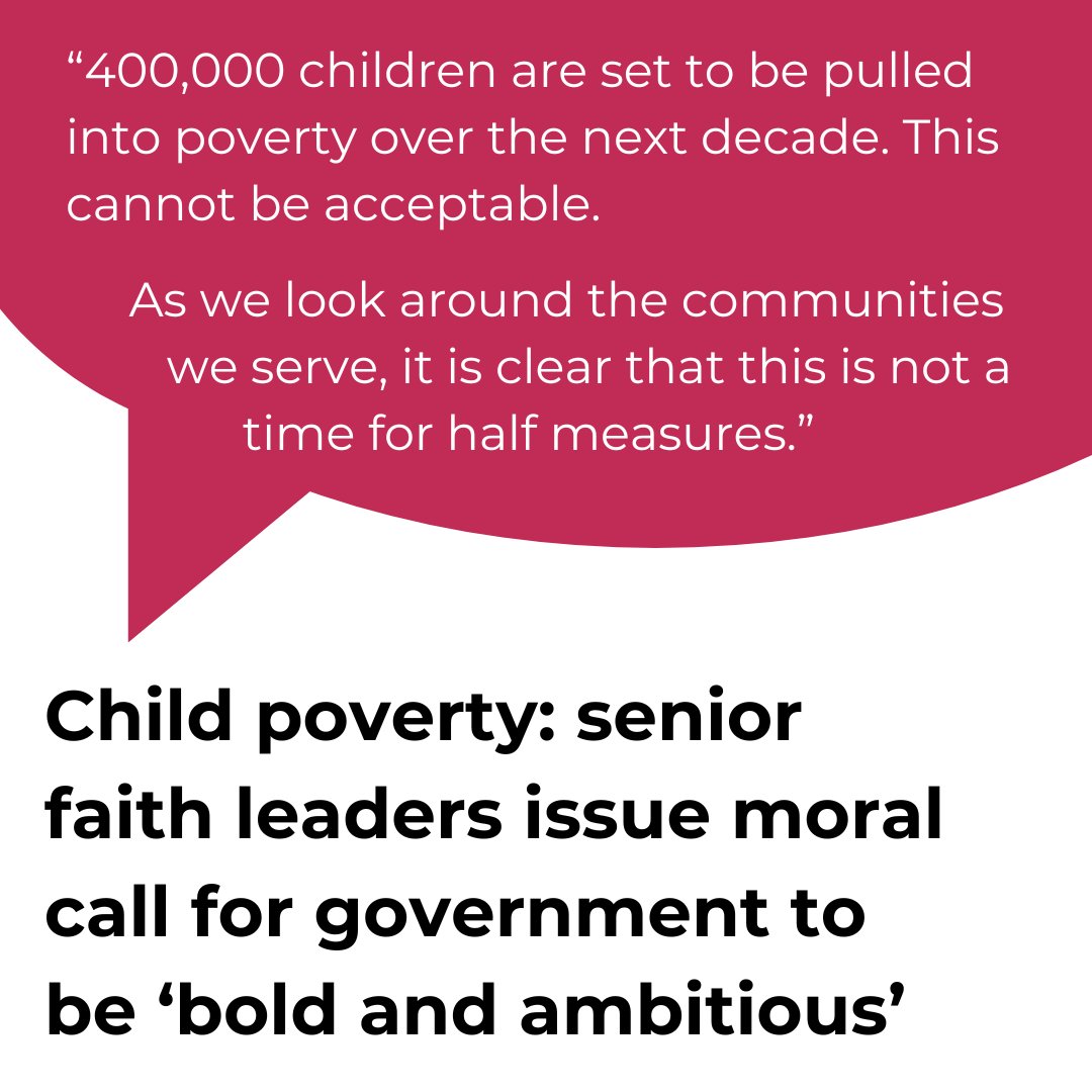 Senior leaders from across the six major faith groups urgently call on the government to take bold and ambitious action on child poverty. jpit.uk/faith-leaders-…