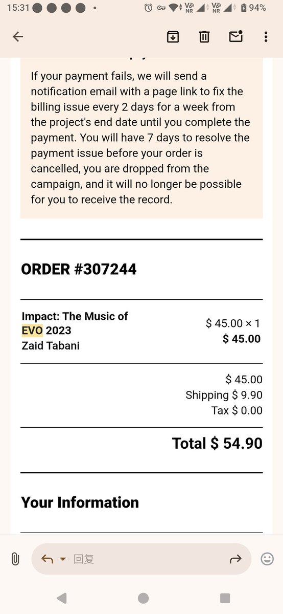szyfFHC's tweet photo. @zaidtmusic Hello, I ordered an EVO Impact Vinyl from Qrates.  But now Qrates has stopped operating and I can't continue waiting. How can I get a refund? Now I can't even open the Qrates official website to get any contact information. https://t.co/tRUiI3ezwG
