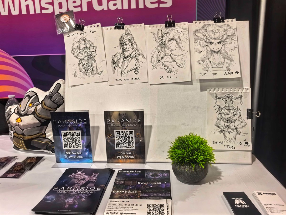 Back from #GDC2025! Huge thanks to everyone who stopped by our booth to try the latest demo of Paraside: Duality Unbound. Your feedback and enthusiasm mean so much to us!

#GDC #Paraside #indiedev