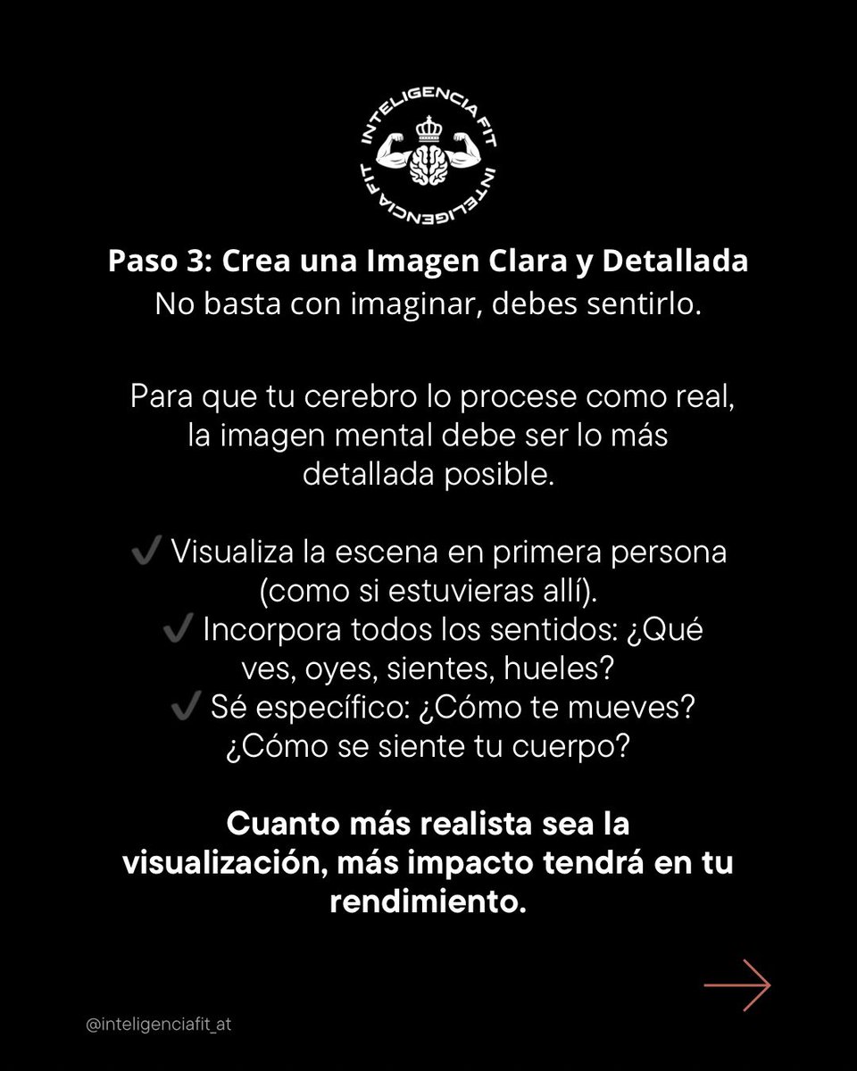 InteligenciaFit's tweet photo. Visualizar sin técnica NO sirve. Aprende a hacerlo bien.

Si solo te imaginas algo sin estructura, no estás visualizando de manera efectiva.

🔬 La visualización efectiva sigue un proceso específico para programar tu mente y cuerpo.

📌 Hoy te enseñaré cómo hacerlo paso a paso. https://t.co/09hFoqgJvW
