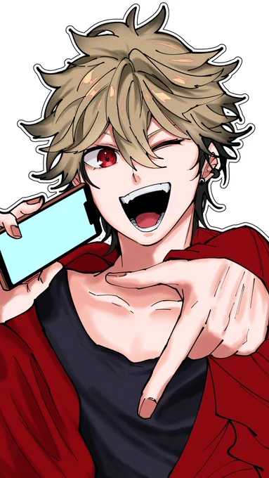 このあとの配信で完成させるイラスト がんばろう
