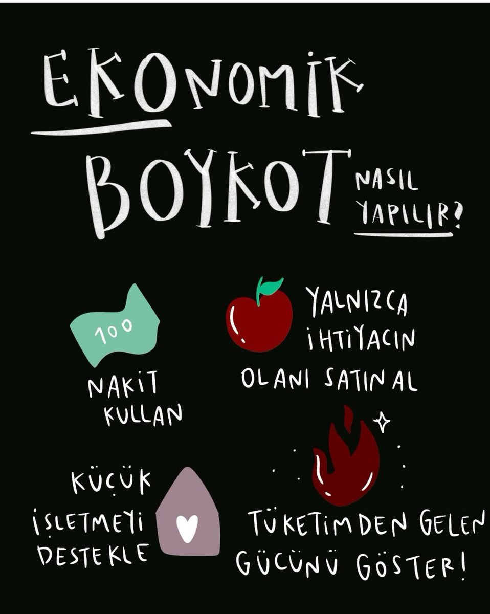 #TüketimBoykotu sadece 1 hafta bile neler değiştirir. Bir haftayla ölmeyiz. Günde 1 paket yerine sık dişini yarım paket sigara iç, evindeki gıdalarla ve sadece kısıtlı temel gıdayla idare ederek çok şey değiştirilir. 🙏🏼🙏🏼