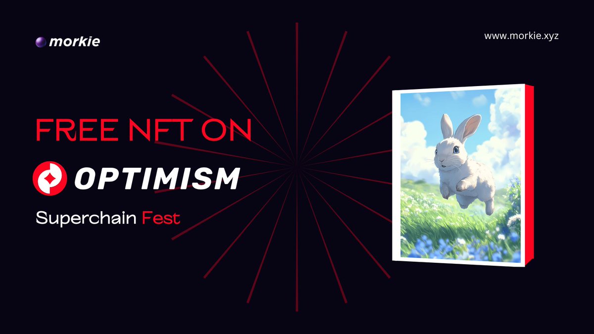 _morkie's tweet photo. It’s the Grand Finale – SuperChain NFT Fest! 🔥
We’re dropping the last gem on OP Mainnet. 

✨ Mint now: https://t.co/Z5101amGdi

Enjoy The Rabbit NFT🐇🐰