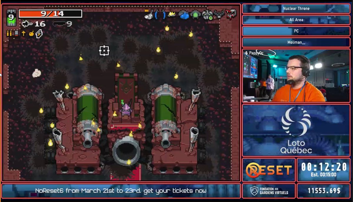Félicitations Moliman__ pour sa glorieuse run de Nuclear Throne, prochaine run, BLUE REVOLVER DOUBLE ACTION // Congratulations Moliman__ for his glorious Nuclear Throne speedrun. Next, BLUE REVOLVER DOUBLE ACTION #speedrun #marathon #charity #noreset