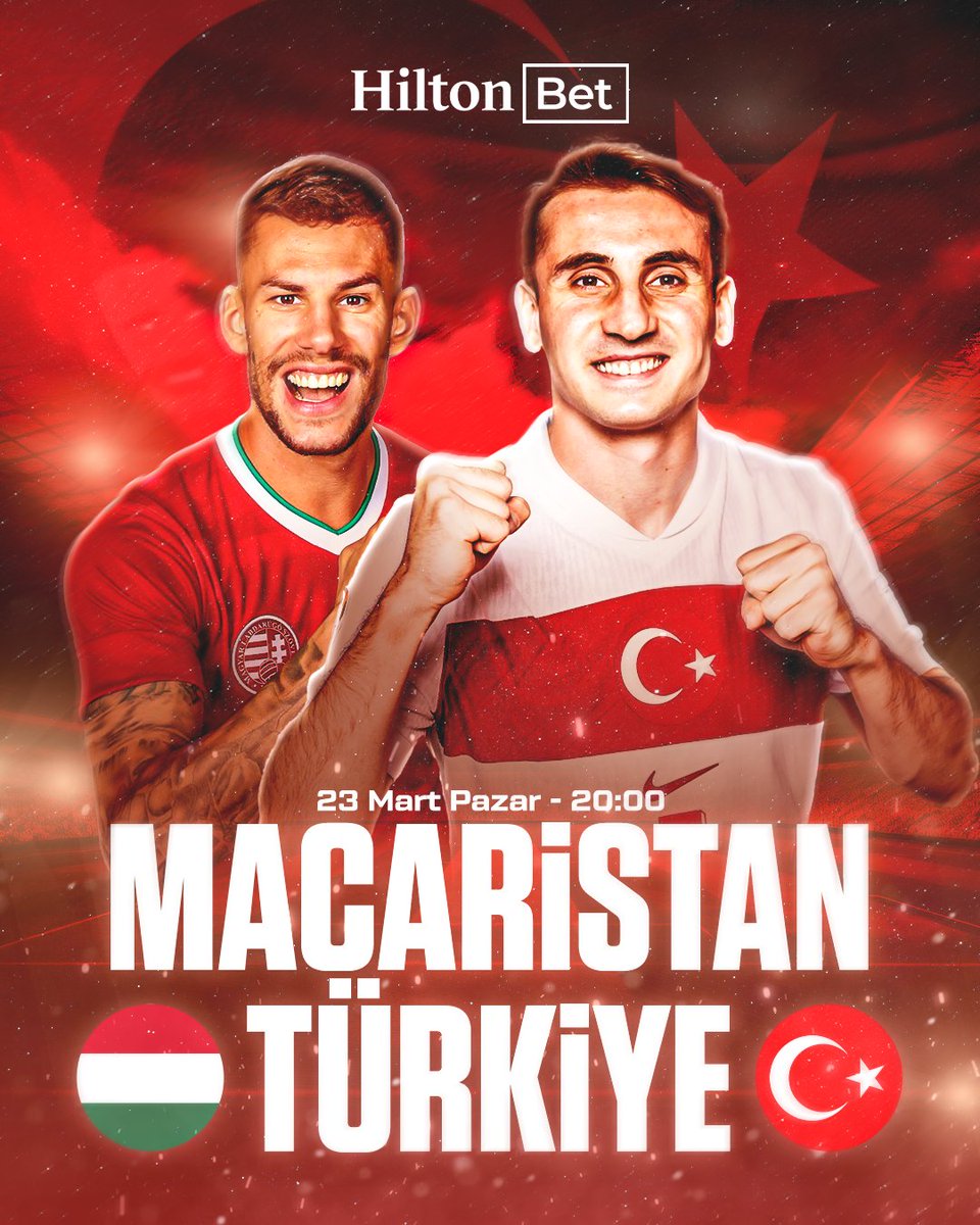 hiltongiris's tweet photo. ⏳Nefesler tutuldu, rövanşa yalnızca yarım saat kaldı!

🇹🇷A Milli Takımımız, Macaristan deplasmanına çıkıyor. Başarılar Bizim Çocuklar! 90 dakikanın sonu tur olsun!

✅KAZANMAK İÇİN YERİNİ AL: https://t.co/LSg7yHxHTJ https://t.co/tVMKf2ae7m