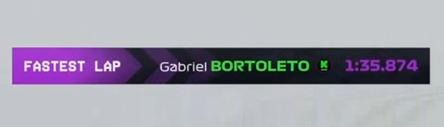 blog_formula1's tweet photo. O PRINT É ETERNO: GABRIEL BORTOLETO, VOLTA MAIS RÁPIDA!!! https://t.co/L6266A9W45