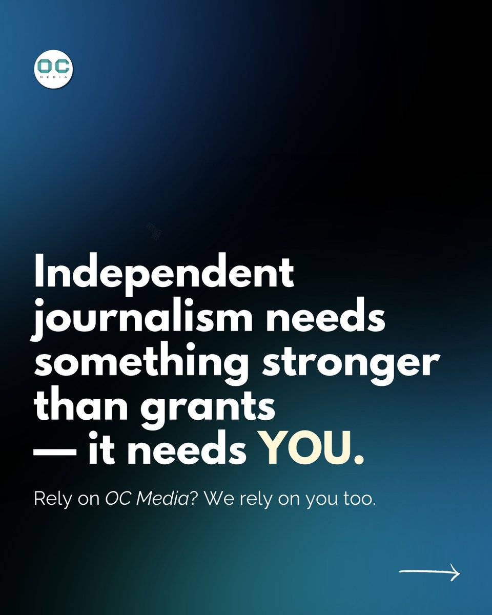 Amid the global turmoil, small outlets like ours risk closure. But thanks to our readers, 12% of our subsistence budget comes from our community. For $5 a month, you can help us not just survive but thrive in a hostile media landscape. 

Join today: oc-media.org/membership/?ut…