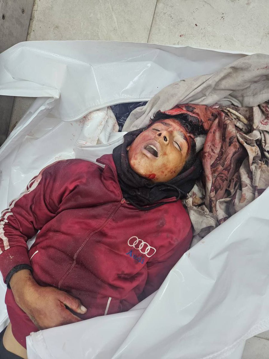 gazanotice's tweet photo. ⚠️Sensitive Content ⚠️

🚨BREAKING: Several child victims have arrived at Nasser Medical Complex in Khan Younis, southern Gaza, due to the intense Israeli airstrikes.