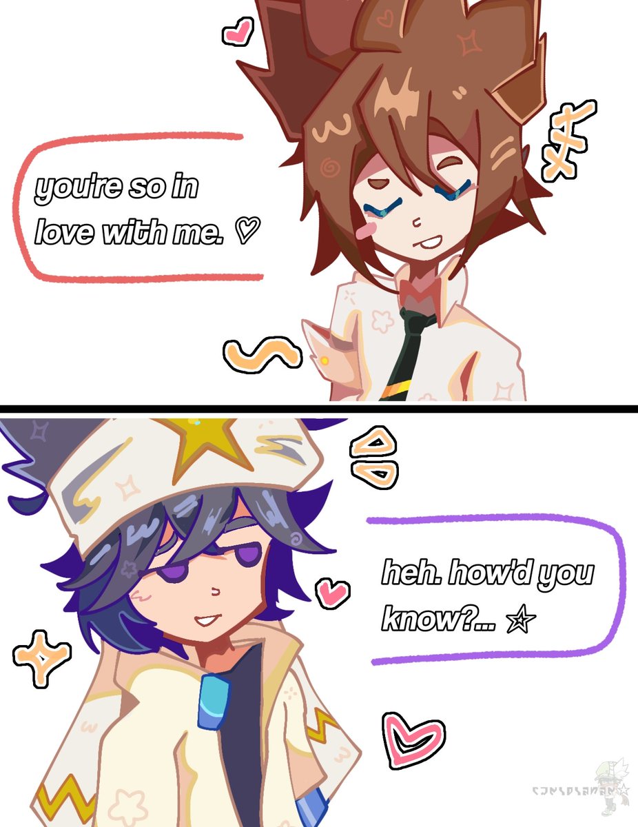 camidiosom's tweet photo. actually this can go both ways but i just wanted to draw silly anmi 🙏🙏

#aotuworld #凹凸世界 #anmicius #ray #anlei https://t.co/t9mncqMzk0