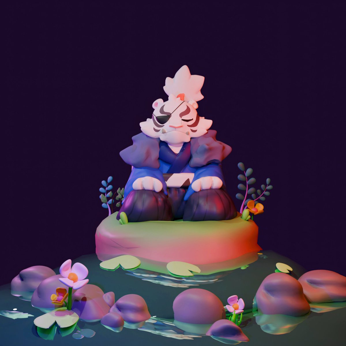 "Peace isn't a place, it's a state of mind."  

I just finished my 3D art <a href="/Ronin_Network/">Ronin</a>