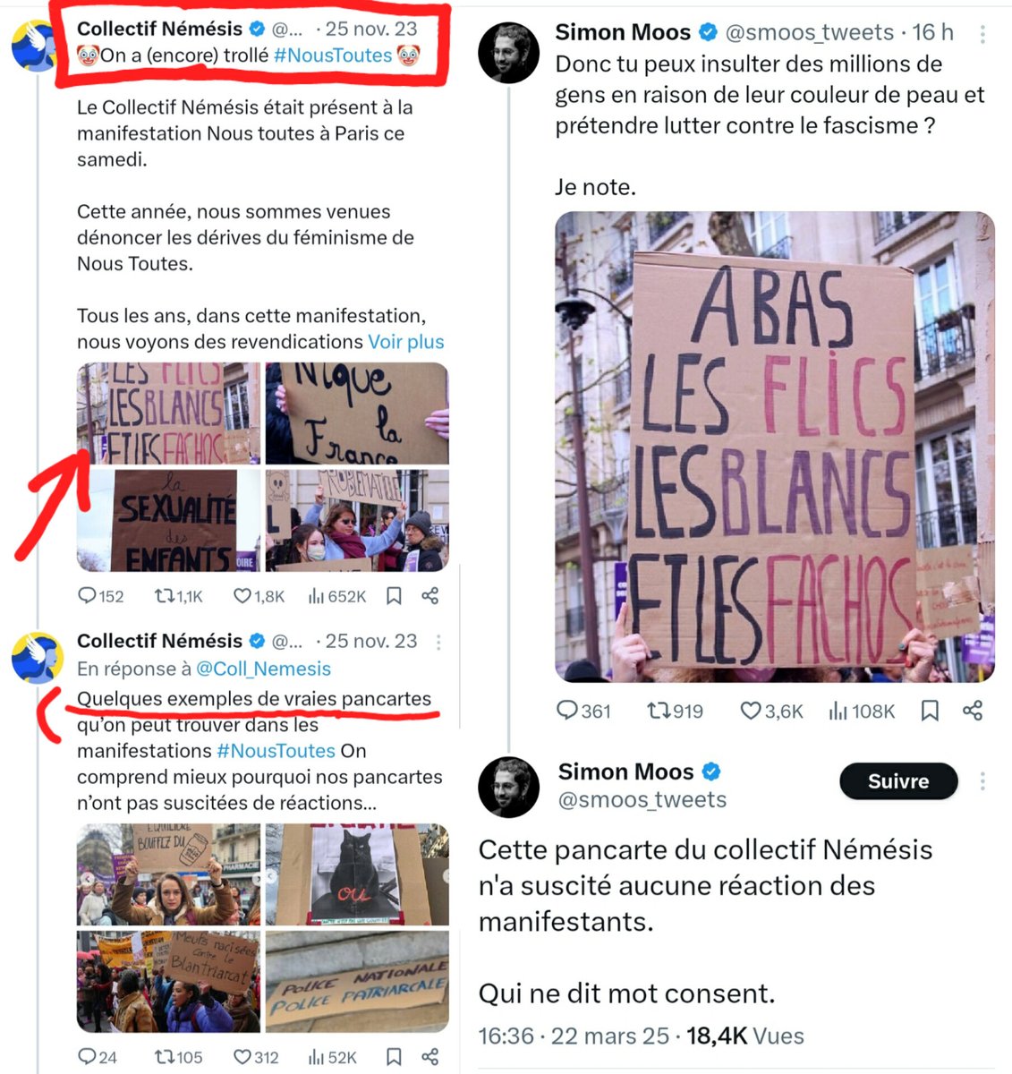 AneriesPR's tweet photo. #22mars
Averti 20 fois en commentaires, le troll menteur @smoos_tweets 🤡 laisse en ligne son tweet #fake issu de la fachosphère 2023 ayant induit en erreur @joannsfar, @celine_pina, @corinnelepage, @NSeddiki, @jo_delb, @femmeazadi, @GWgoldnanel, @ChaRocher, etc.
🐧 https://t.co/FbV7URulxW