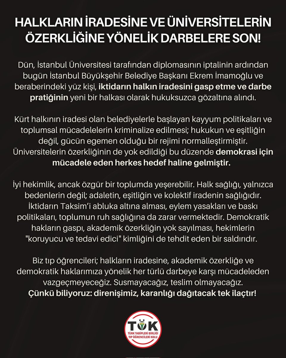 Tıp Öğrencileri Kolu tweet media