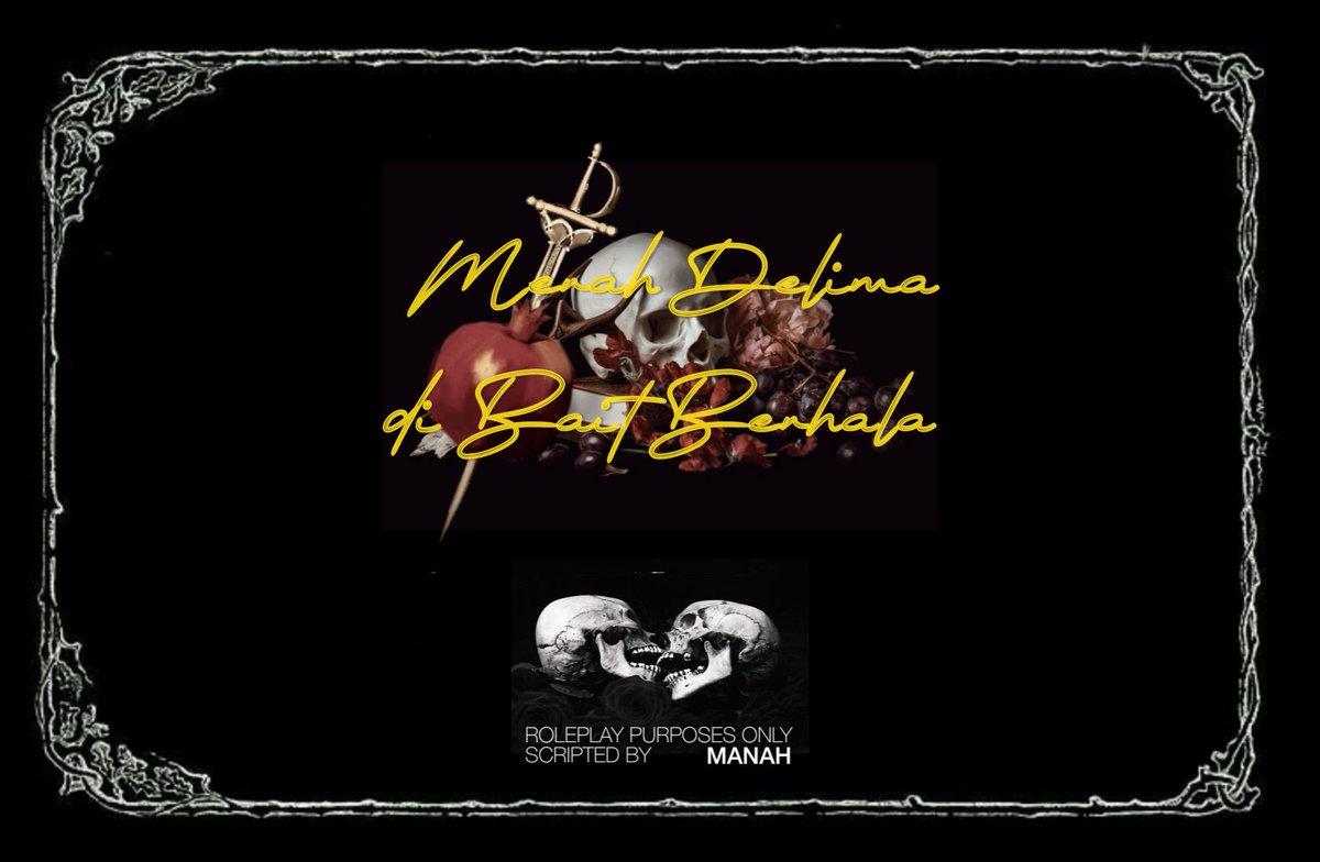 ⠀
️️ ️️ 

𝙈𝙀𝙍𝘼𝙃 𝘿𝙀𝙇𝙄𝙈𝘼 𝘿𝙄 𝘽𝘼𝙄𝙏 𝘽𝙀𝙍𝙃𝘼𝙇𝘼.

AKU, adalah fajar yang mendesah di tepi ranjangmu, embusan napas yang melarut dalam detak nadimu.

Dan ENGKAU, ialah purnama yang jatuh ke dadaku, membelah malam dengan cahaya yang biru.

️️ ️️ 
⠀