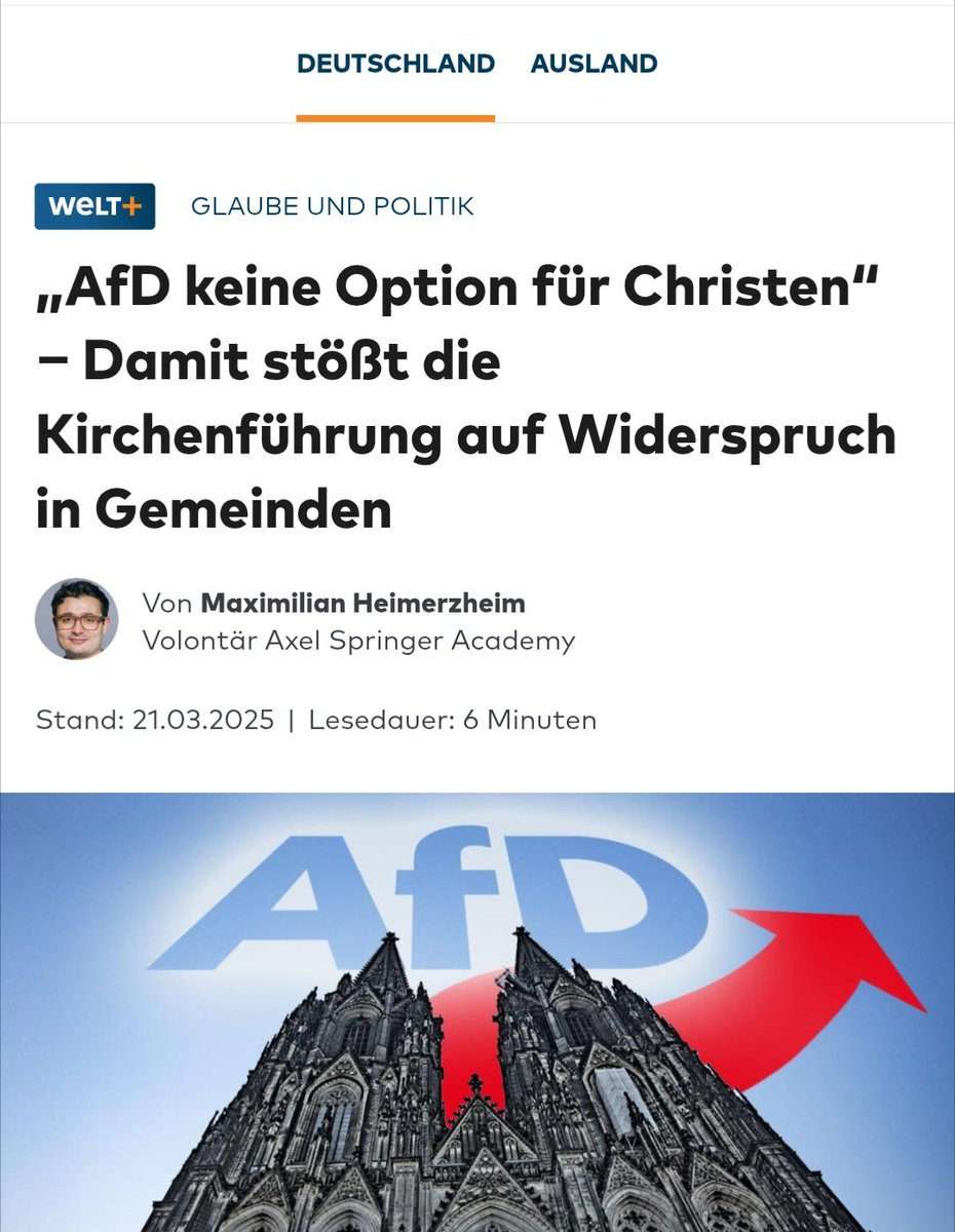 Als Christin ist die AfD die einzige Option für mich.