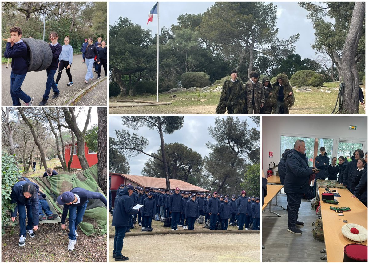 Les jeunes en phase 1 du SNU dans le #Var sont répartis pendant trois jours au cœur du séjour de cohésion selon le projet pédagogique de leur classe engagée, autour de quatre colorations captivantes, pour renforcer leur esprit d’équipe et leur engagement !