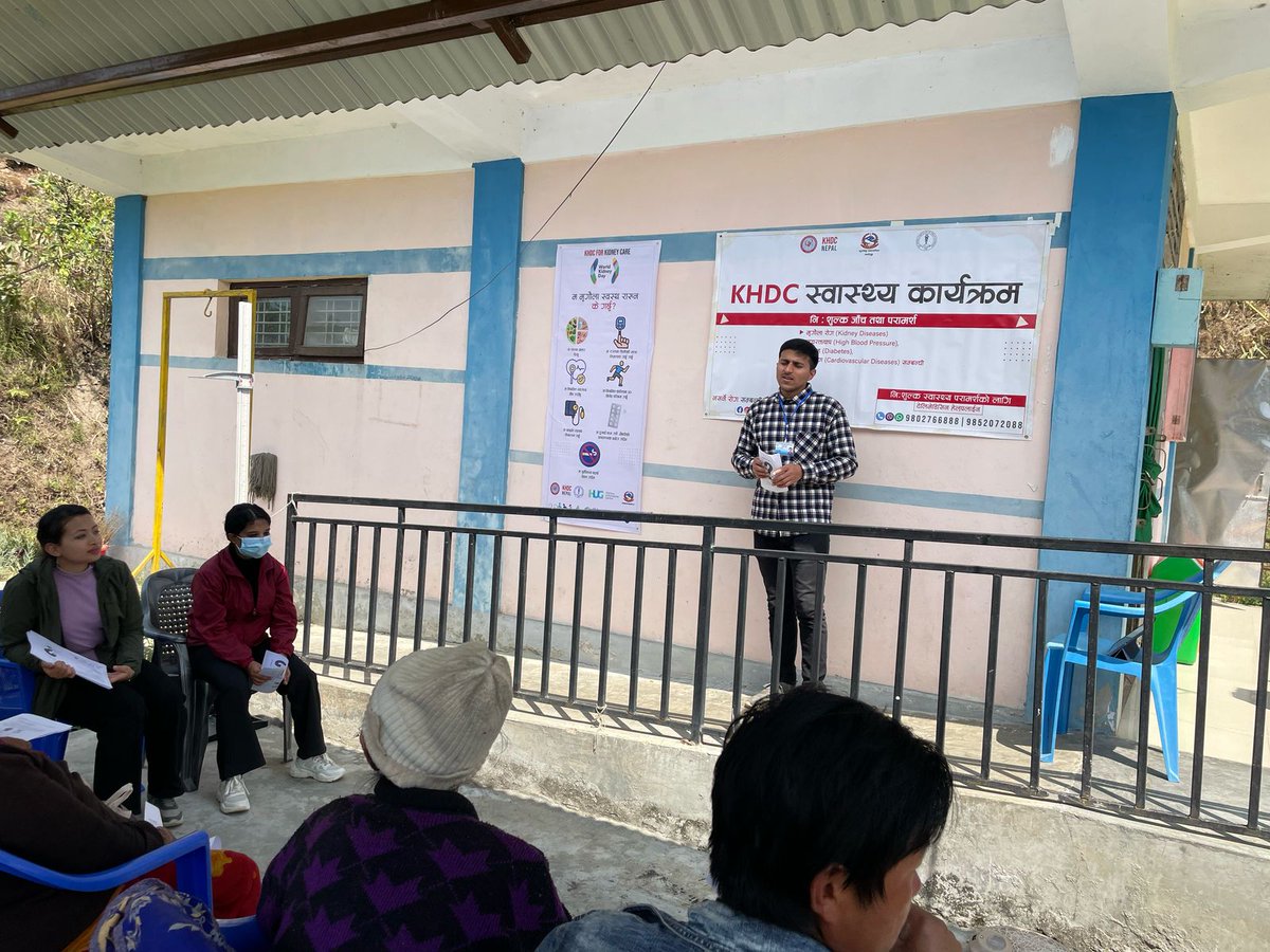 khdc_nepal's tweet photo. 📷 World Kidney Day 2025 –  BHSC Palungwa Chowk, Phungling Municipality, Taplejung Nepal 📷
Are Your Kidneys OK? Detect early, protect kidney health

📷 KHDC For Kidney care 📷
#kidneyhealth
@ISNkidneycare
@sanjibks1969 
@worldkidneyday https://t.co/rq3bJRbUUe