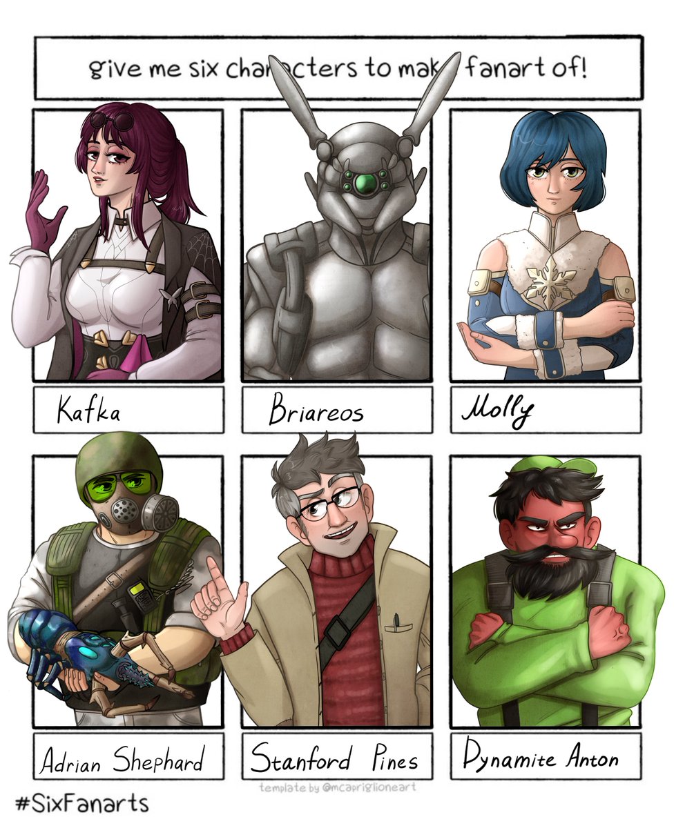 TwoPurpleStars's tweet image. #SixFanartsChallenge
#HonkaiStarRail 
#Appleseed
#HalfLife
#GravityFalls 
#Antonblast