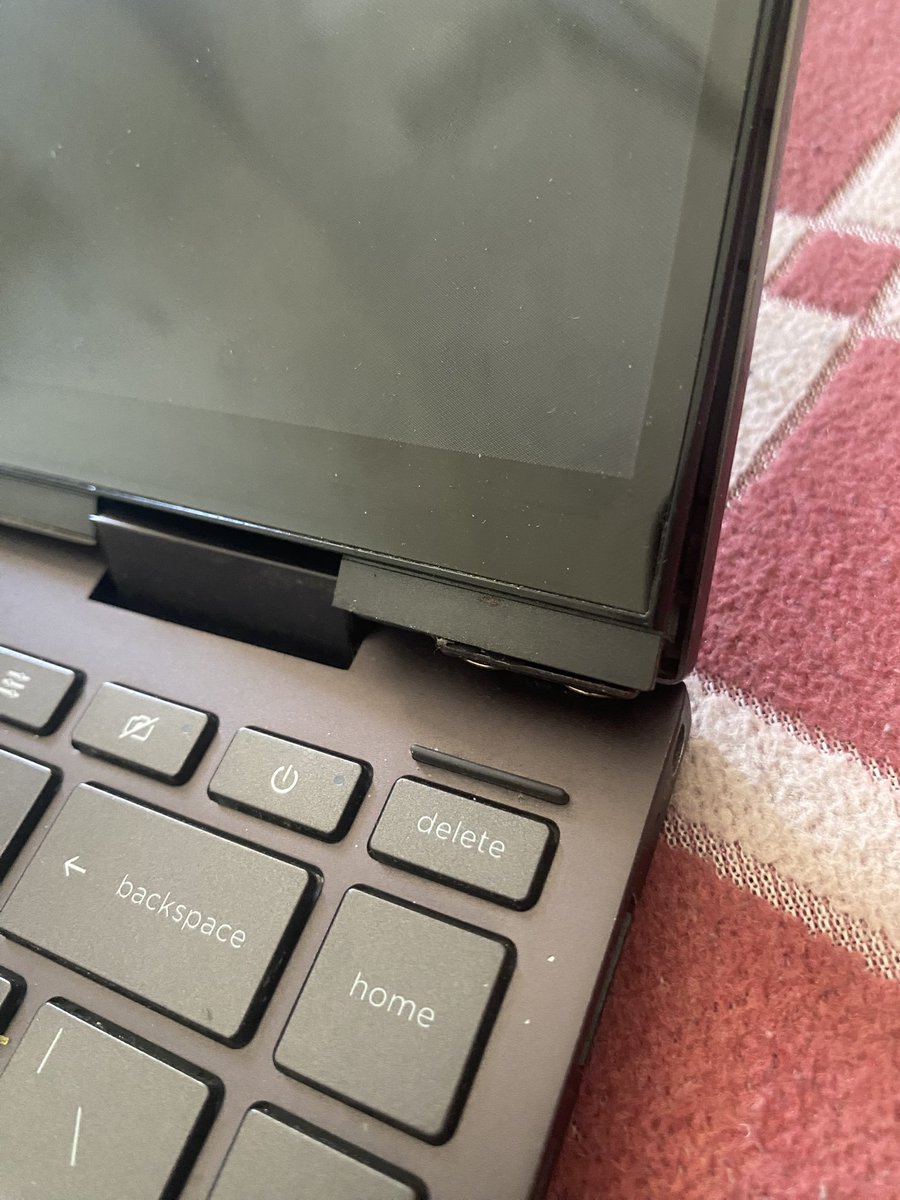RaoRabin's tweet photo. HP Envy x360: A Recurring Nightmare!

I am extremely disappointed with my experience using the @HP Envy x360. I have already repaired the hinge and screen THREE times, and yet, here I am again facing the same issue! https://t.co/3Q0HHwXcjL