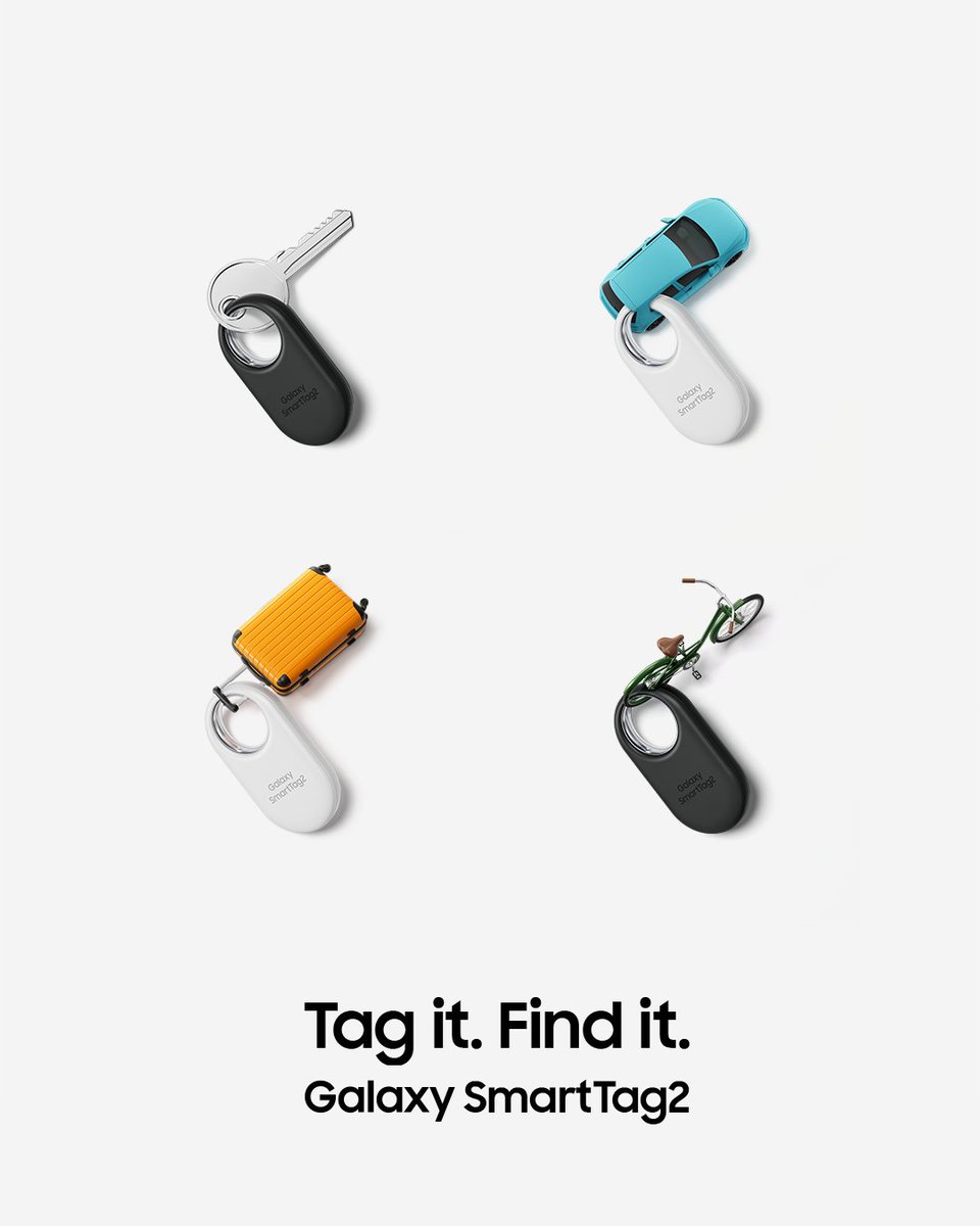 samsungmobileng's tweet image. Never lose track of what matters. 🔍✨

Tag your keys, luggage, bike, pets, or anything else with the Galaxy SmartTag2 and find them in an instant. 

Available at all Authorized Samsung Stores nationwide. 

#TagItFindIt 
#GalaxySmartTag2