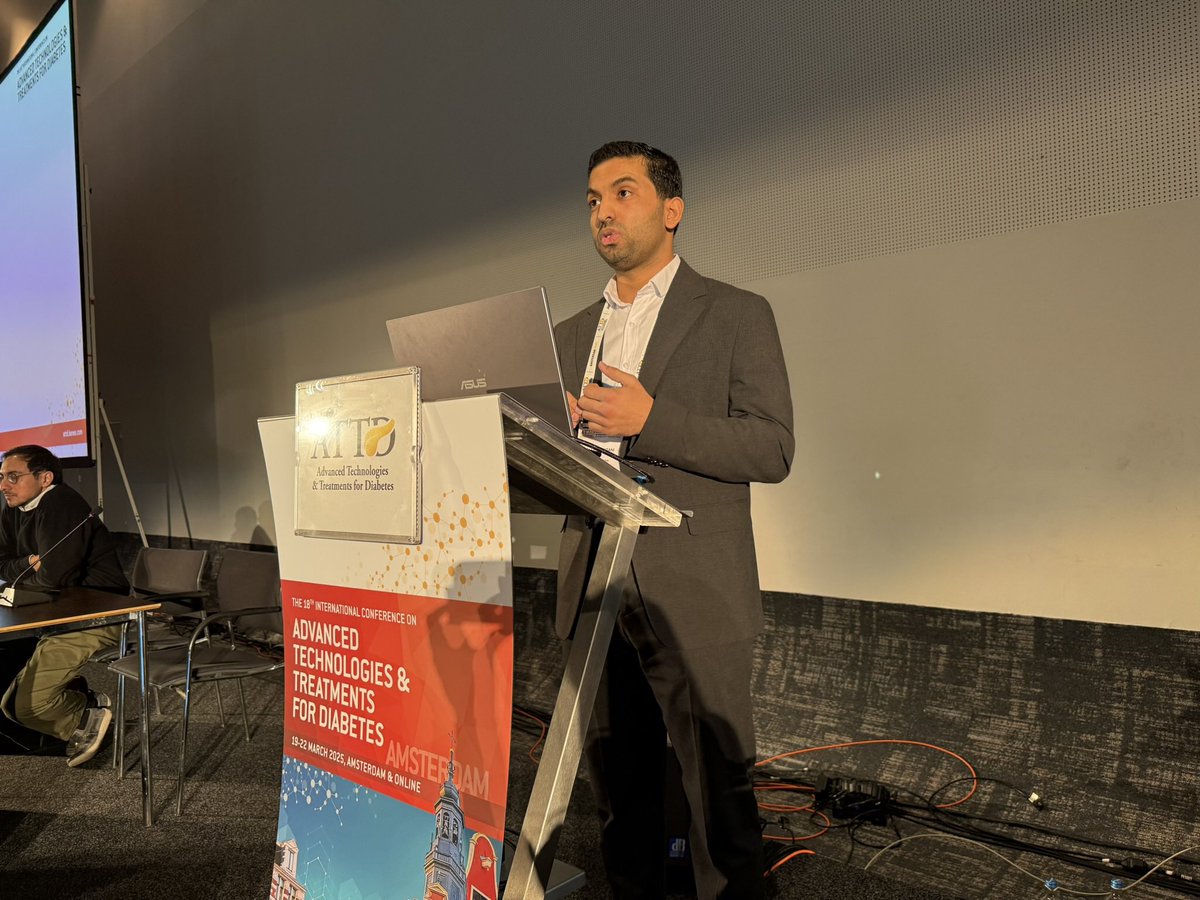 Ali_Alnahari's tweet image. تشرفت بعرض دراسات نوعية في المؤتمر السنوي لتقنيات السكري #ATTD2025 في أمستردام، تضمنت نتائج دراسة هي الأولى من نوعها لاستخدام مضخات الأنسولين الذكية خلال شهر رمضان، بالإضافة إلى دراسة عن تسهيل الانتقال إلى مضخة Tandem Control-IQ الذكية. 

شكراً للفريق العظيم بقيادة @Malmehthel