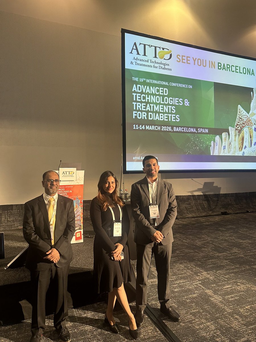 Ali_Alnahari's tweet image. تشرفت بعرض دراسات نوعية في المؤتمر السنوي لتقنيات السكري #ATTD2025 في أمستردام، تضمنت نتائج دراسة هي الأولى من نوعها لاستخدام مضخات الأنسولين الذكية خلال شهر رمضان، بالإضافة إلى دراسة عن تسهيل الانتقال إلى مضخة Tandem Control-IQ الذكية. 

شكراً للفريق العظيم بقيادة @Malmehthel