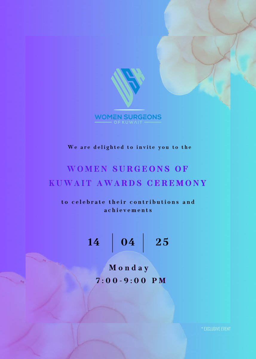 Join us in the 5th WSK Annual Award Ceremony on Monday 14 April 2025 at 7:00 PM