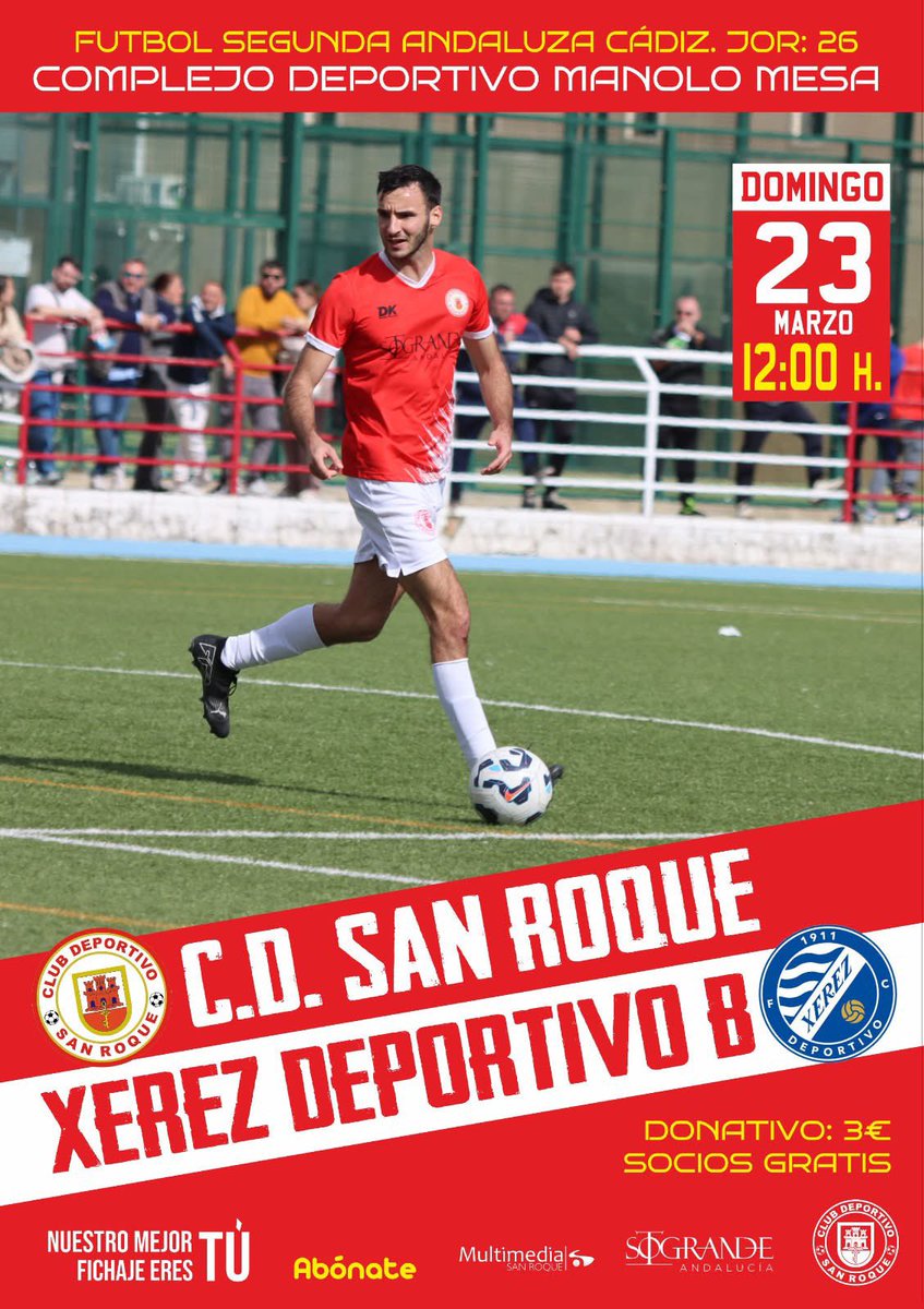 Buenos días rojill@s!!!!! Acordarse que a las 12:00 h tenemos una cita en el Manolo Mesa que nos jugamos mucho y necestiamos vuestro apoyo!!!!!
VAAAAAMOOOOOOSSSSSS ROJILLOOOOOOOSSSSSSS!!!!!!