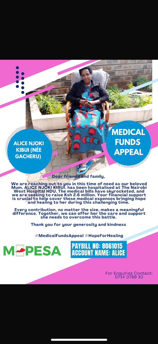 Medical funds appeal for Alice in HDU. Any contribution goes a long way