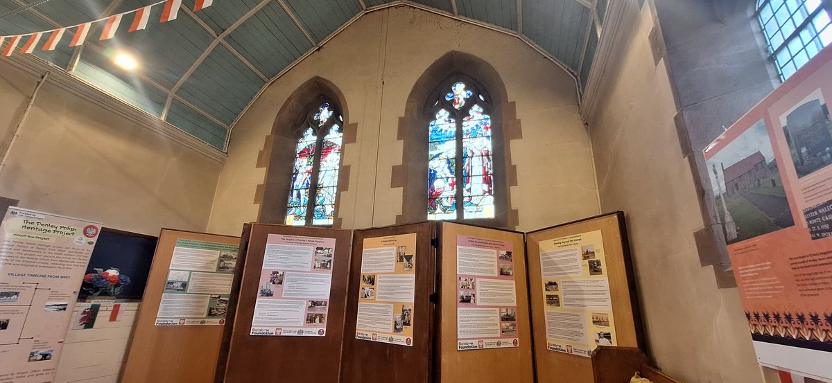 clairey_lew's tweet photo. Yesterday as @PreservePenley I visited the Penley Polish Heritage Project at Penley church. Lovely to see Wrexham Mayor visiting too. It's been a long road raising awareness about Penley! Go along and see the pop up exhibition.. 
#Wrexham ##LestWeForget https://t.co/L6kSd1yOOv