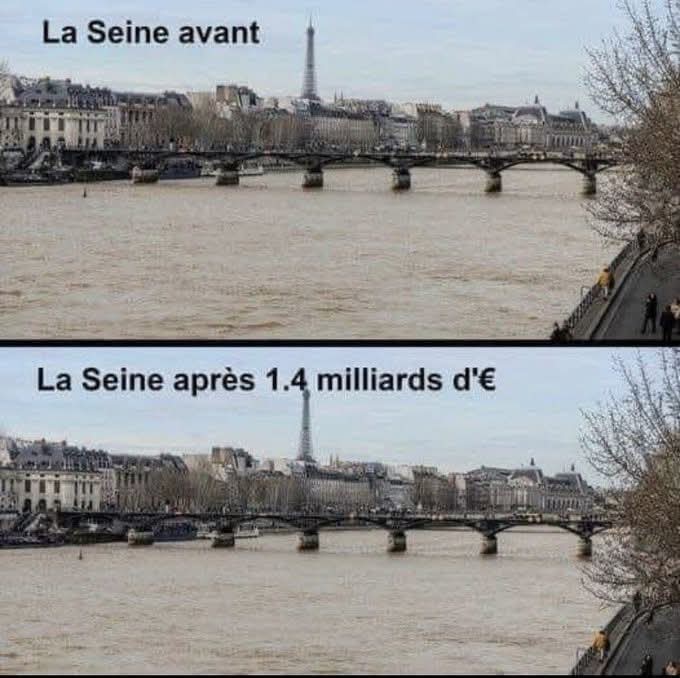 PhelixTjm's tweet photo. 2025 : autre principe #publicain
" détournement d'argent public"
.. ce qui est légiféré sous le titre de loi d'exception .. " jus de merde by #Paris2024 " ainsi #macron répond aux #GilletsJaune qu' " il n'y a pas de corruption dans notre pays "  :

[ et encore cette somme ne prend pas en compte les soins à vie des gens qui 'y auront séjourné comme pour la mycose gynécologique d'annie ou sa copine " houoo'jarjar " la tenche pour avoir tenté d'y noyer leurs teûchâtes.. [ post volontairement vulgaire afin qu'il soit à la porté des #leftist #wokist #gaucho #woke ] .. et puis la transgression de tout principe re'#publicain .. ça a aussi du bon !

#GrandReveil