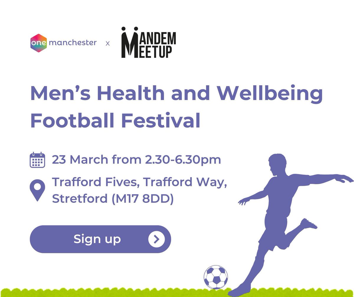 Later this afternoon we are taking part in <a href="/Manchester_FA/">Manchester Football Association</a>’s mental health and wellbeing football tournament along with other similar teams. Best of luck to everyone involved 
#mentalhealthfootball 
#mentalhealthmatters