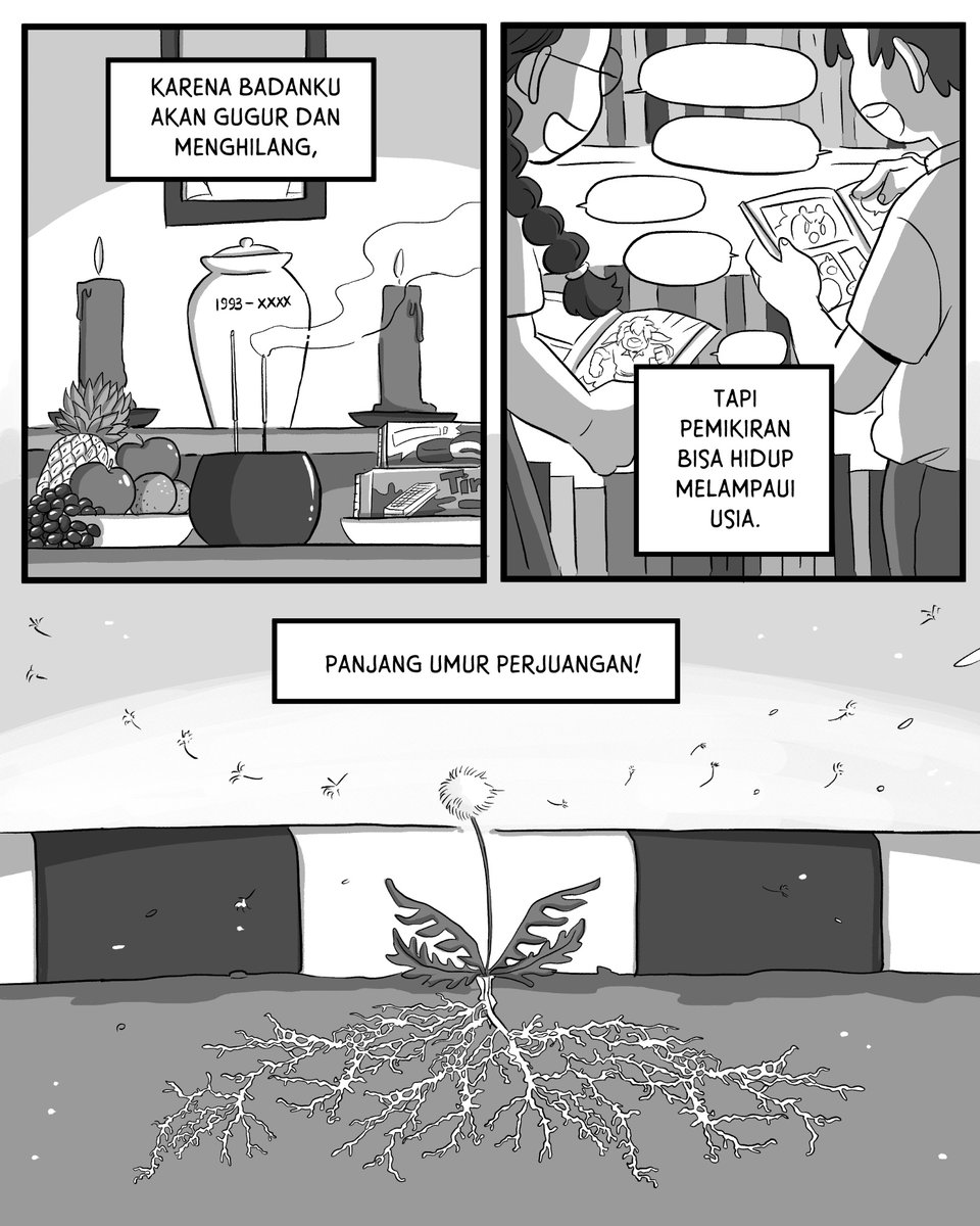 (2/2)
If you are stubborn enough to stay making comics (or any arts) in this goddamn unfacilitative country, you have it in you to resist ✊