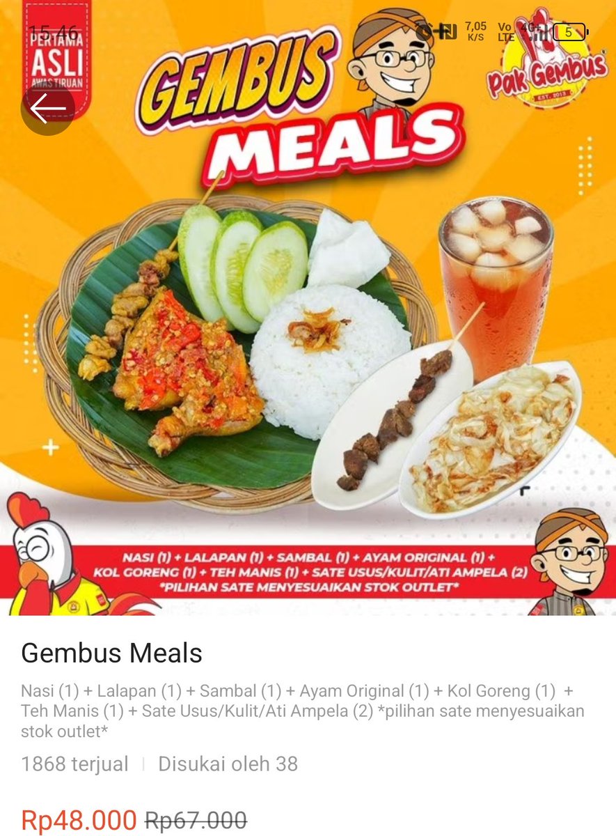 nuneth's tweet photo. Rekomendasi Menu buka #Puasa  dari Ayam Pak gembus, lagi promo di Shopee Food, linknya👇
https://t.co/XOfgKJdvFl

#Promo
#Makanan
#Ayampakgembus 
#ShopeeFoodDiskonRameRame 
#Shopeefood https://t.co/I0eNe4LquY