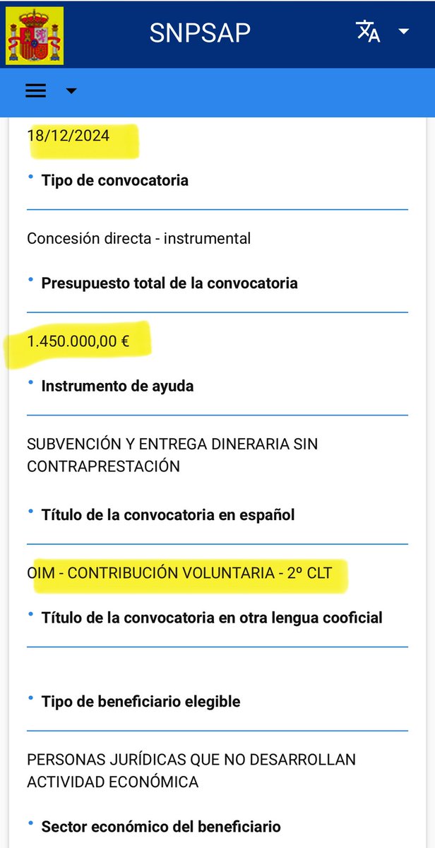 🔴 ATENCIÓN.

Ya advertimos que el Gobierno español pretendía compensar lo que el <a href="/DOGE/">Department of Government Efficiency</a> de <a href="/elonmusk/">Elon Musk</a> estaba recortando en cuanto a las subvenciones de USAID.

Aquí se lo demostramos. Las subvenciones de <a href="/AECID_es/">AECID</a> a la <a href="/UNmigration/">IOM - UN Migration 🇺🇳</a> (OIM) en 2025 son el doble que las de años
