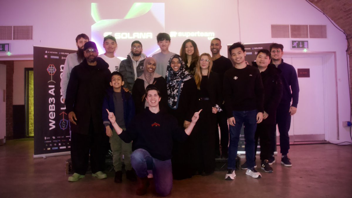 CapinUK's tweet photo. most web3 hackathons are protocol KPI hitters, they’re dev cash grabs, and there’s nothing afterwards to support the top talent.

Today we’re changing that with our AI3 Hackathon by @SuperteamUK & @NFTSoho.

❌ Hundreds of different bounties 
✅ Only one main track, and one coding challenge
❌ Tons of new random new projects, that you’ll never continue after the hack 
✅ Use today as an engineering sprint for your current AI3 project, or if you don’t have a project you can try our challenges 
❌ Nothing for non-technical amigos to do 
✅ Compete in our content challenge to join in the hackathon excitement  
❌ Event day and then that’s it 
✅ Winners gain access to our AI3 Incubator for weekly mentoring and grant funding  

We’re not here to do the standard, we’re here to innovate and evolve the standard.

This event is building on the success of our previous Web3 AI Summit & Hack (in photos below), and the start of a year long series. 

So come cook with us today at Kachette, Shoreditch and let’s accelerate UK talent 🧑‍🍳