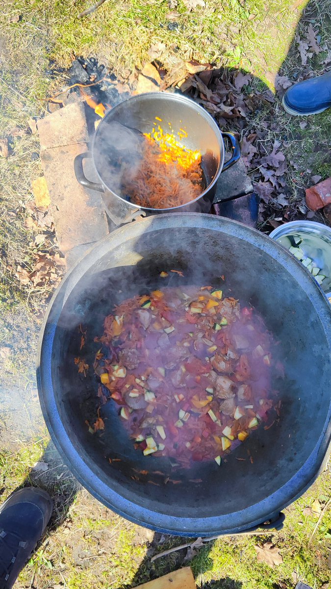 Kad leduskapi gandrīz nekā nav tad izejam ārā un taisam ploviņu🤣