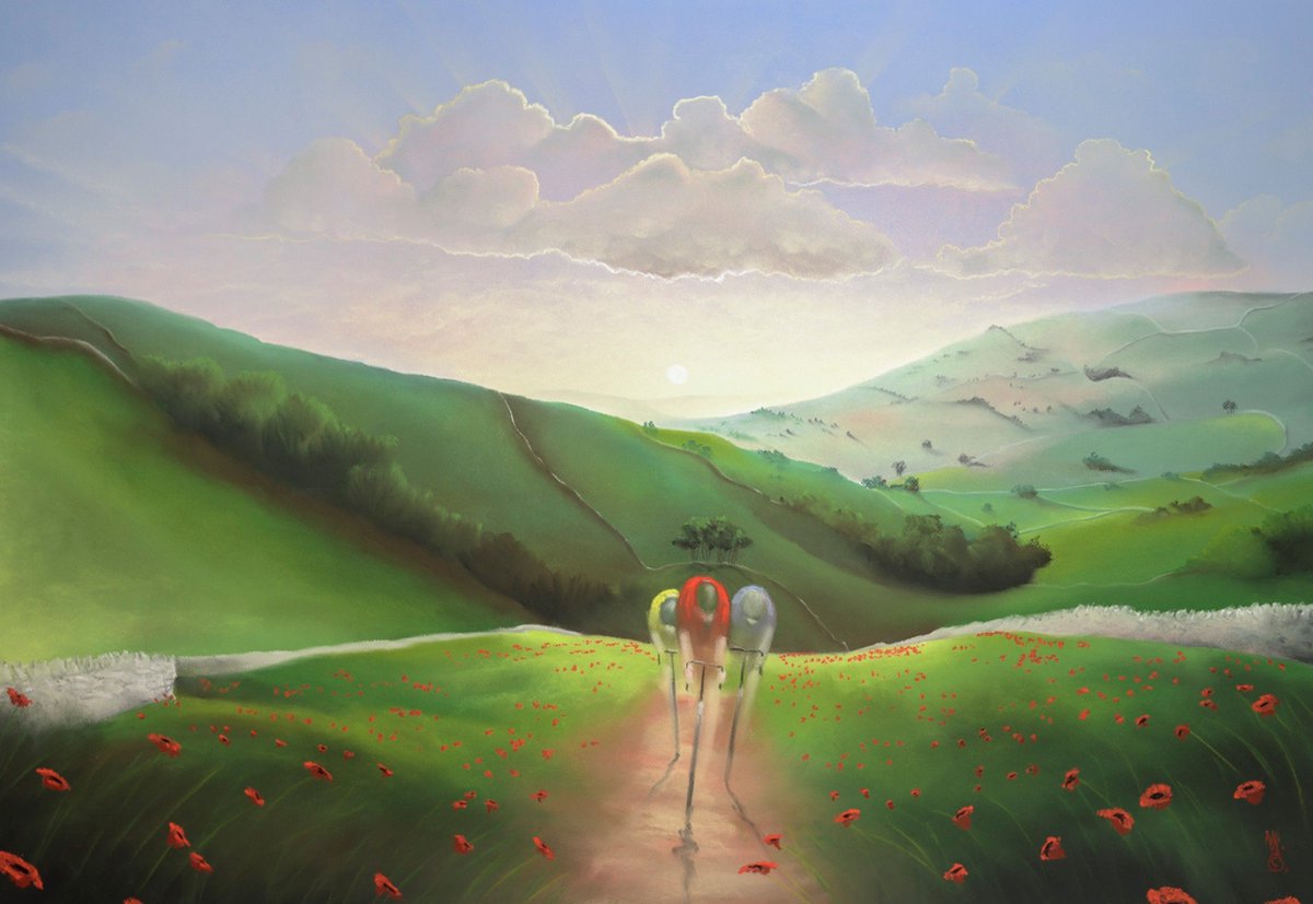 Two types of bike riders here... the simple mode of transport riders and the super zoomy professionals..... which one are you?! 🚲 😄 
.
"Riding Through The Heather"
"Good Morning Yorkshire"
.
.
#mackenziethorpe #bike #bikelife #yorkshire #hills #dales #rideyourbike #bicycle